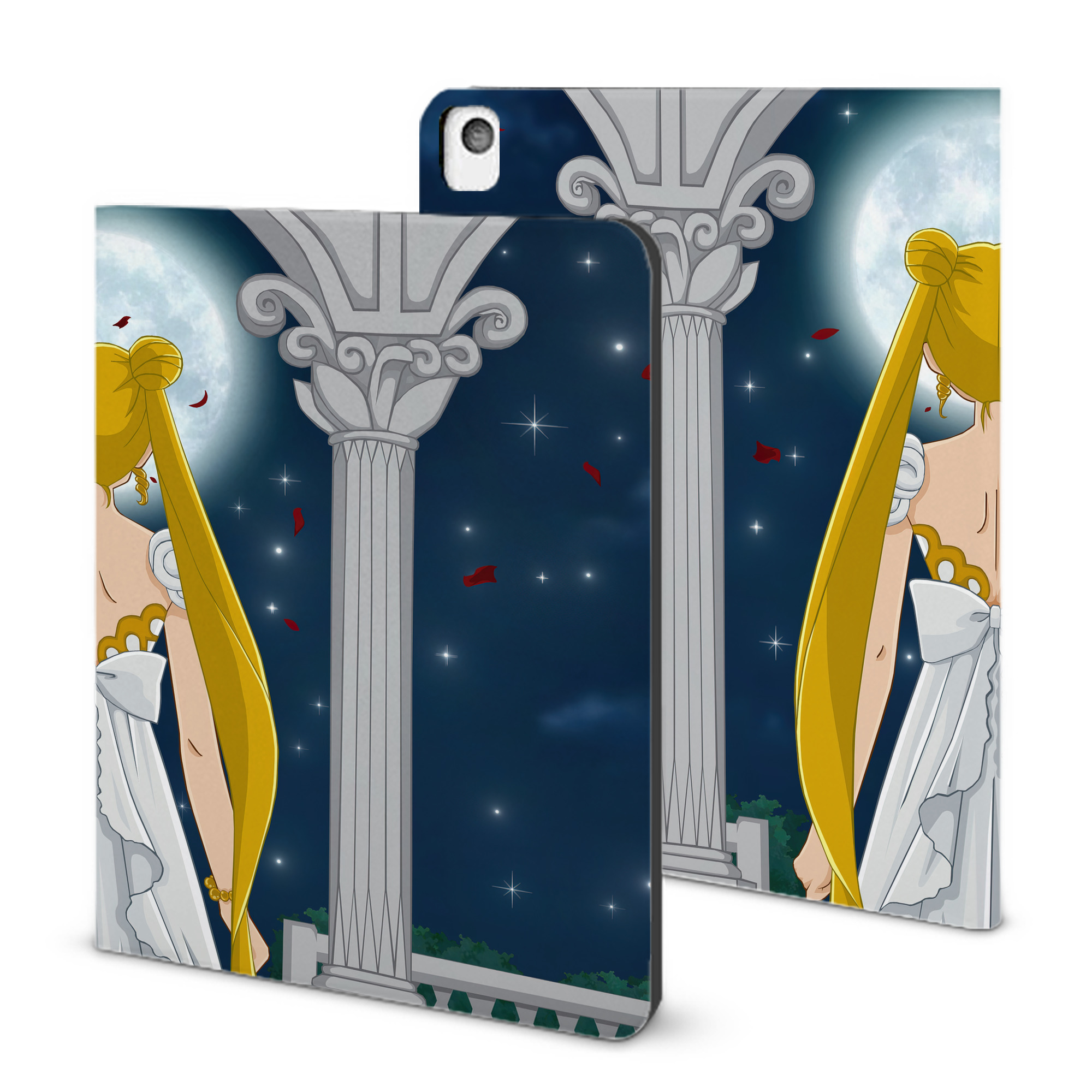 （画像用） 美少女戦士セーラームーン Sailor Moon IPadケース ペンホルダー付き ブックスタイルデザイン